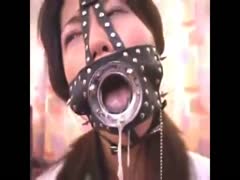 Hardcore mouth fucking with a helpless bitch